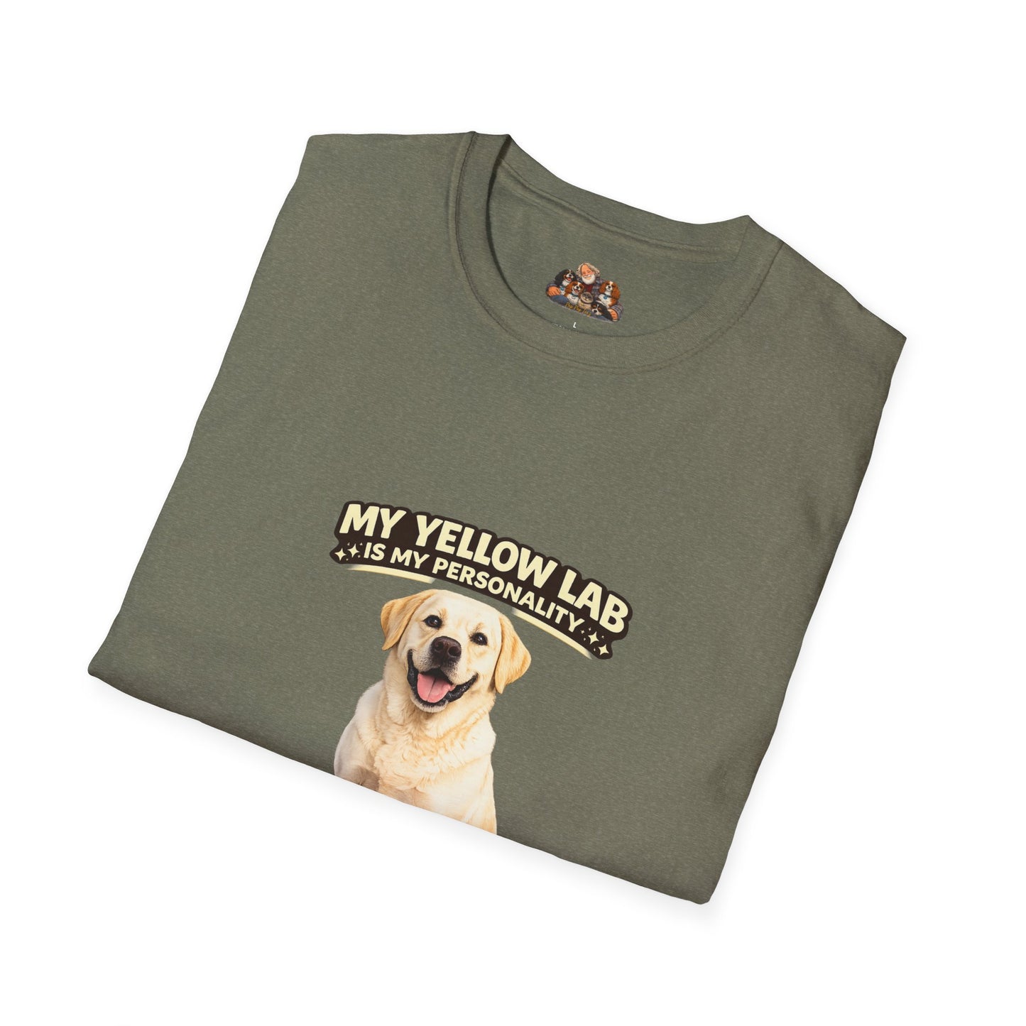 My Yellow Lab is My Personality – Snack Driven. Love Powered. – Personalized Dog Breed Shirt