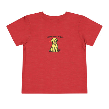 Certified Good Boy-- Toddler Dog Lover Tee
