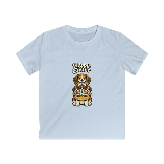 Beagle Family Happy Easter — Youth Dog Lover Tee