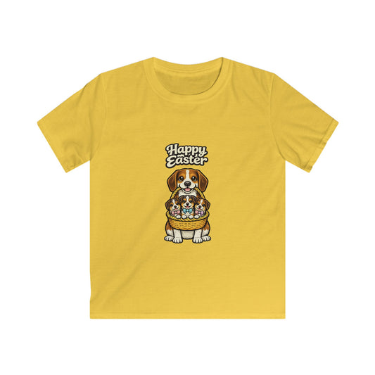 Beagle Family Happy Easter — Youth Dog Lover Tee