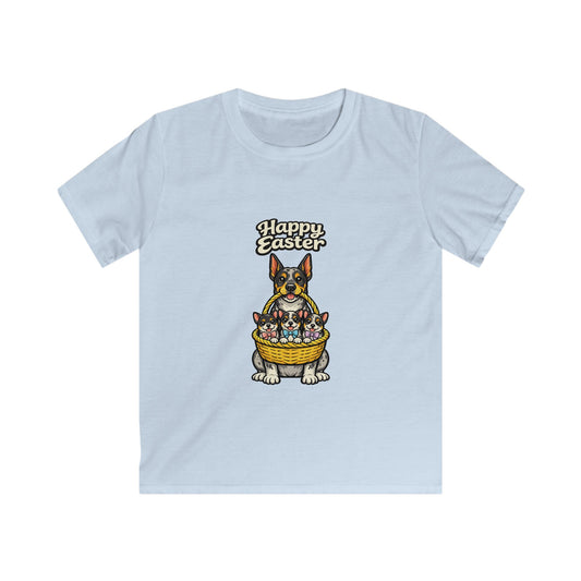 Great Dane Happy Easter — Youth Dog Lover Tee