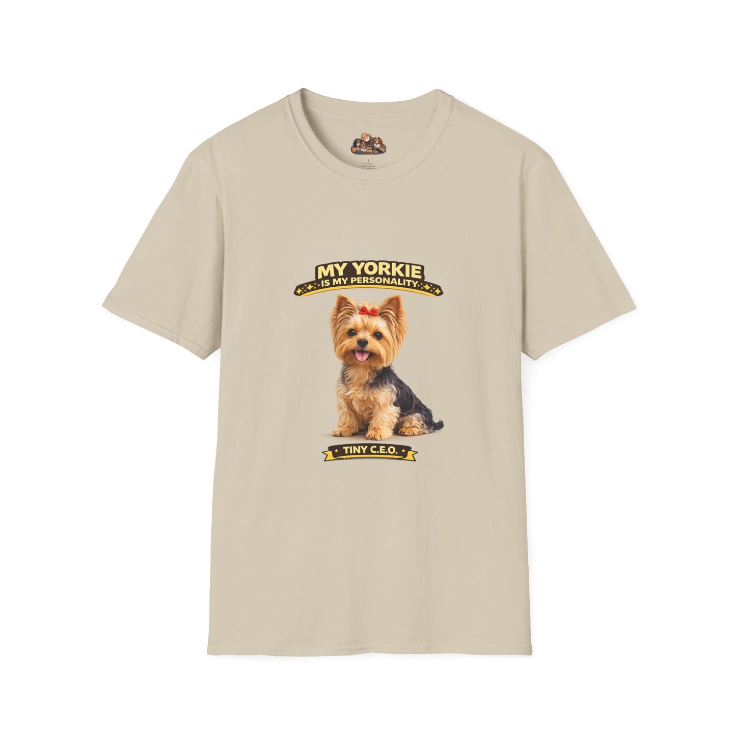 My Yorkie Is My Personality – Tiny C.E.O. – Personalized Dog Breed Tee