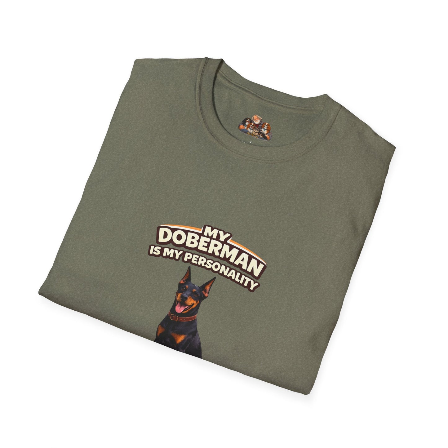 My Doberman Is My Personality – Sleek & Serious – Personalized Dog Breed Tee