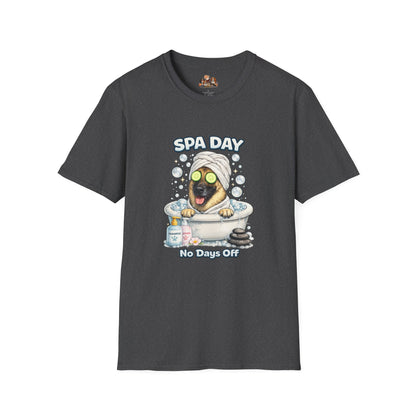 Spa Day No Days Off – Personalized Dog Spa T-Shirt – Paw Spa Days Remembered