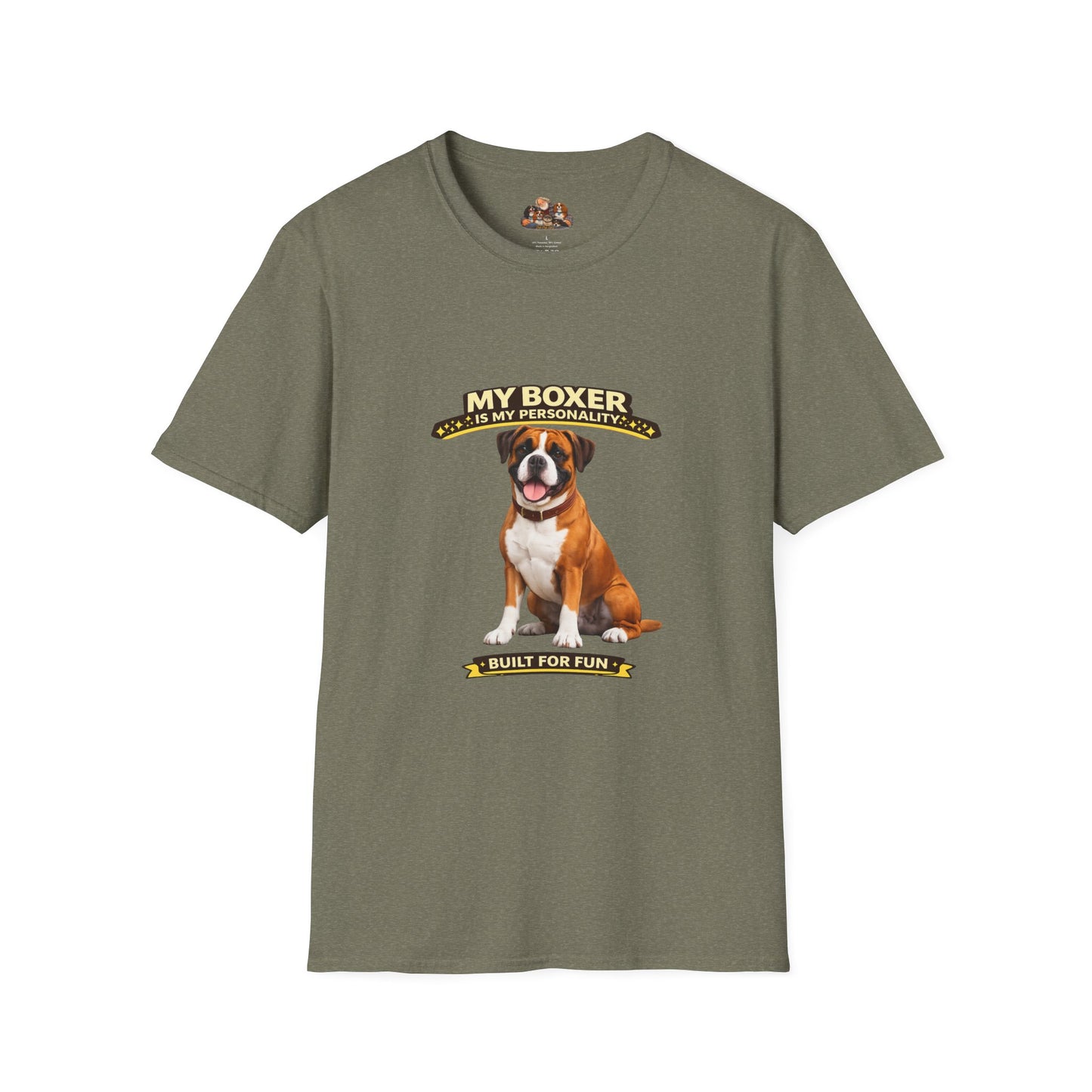 My Boxer Is My Personality – Built For Fun – Personalized Dog Breed Tee