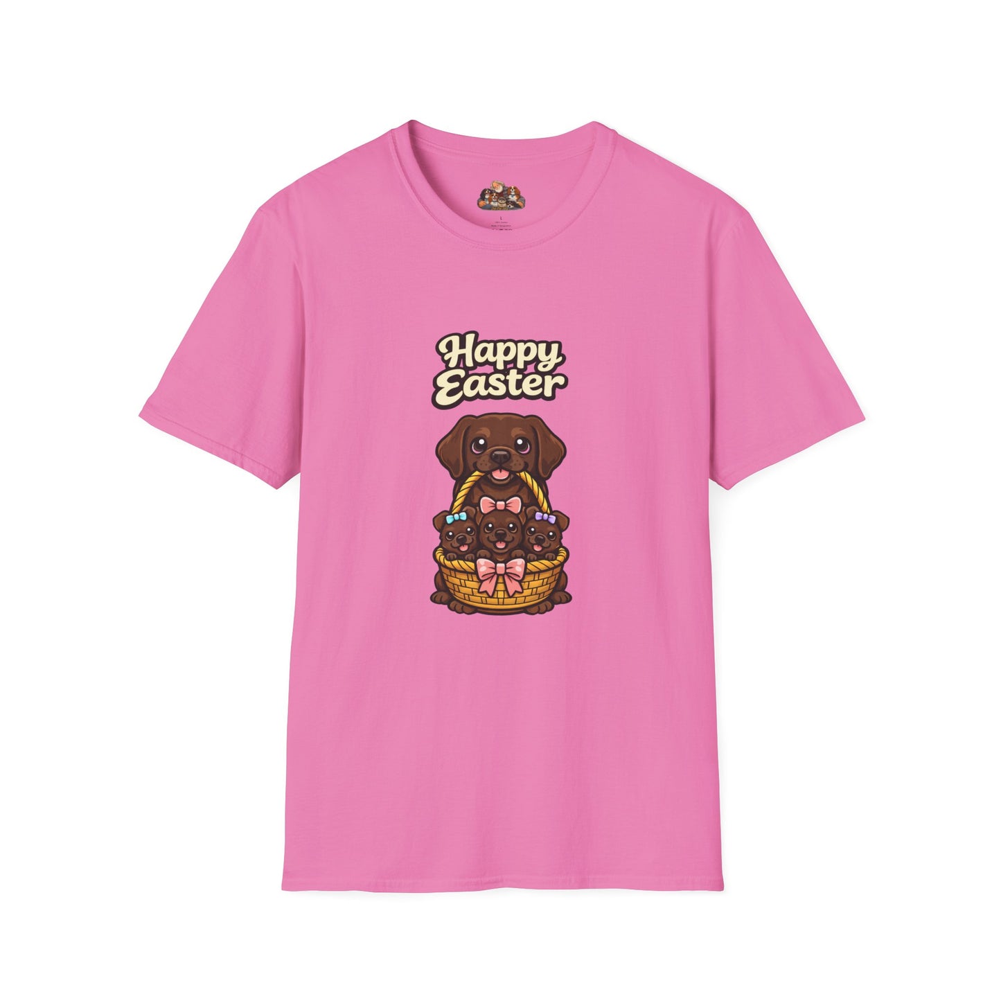 Chocolate Labrador Family "Happy Easter"