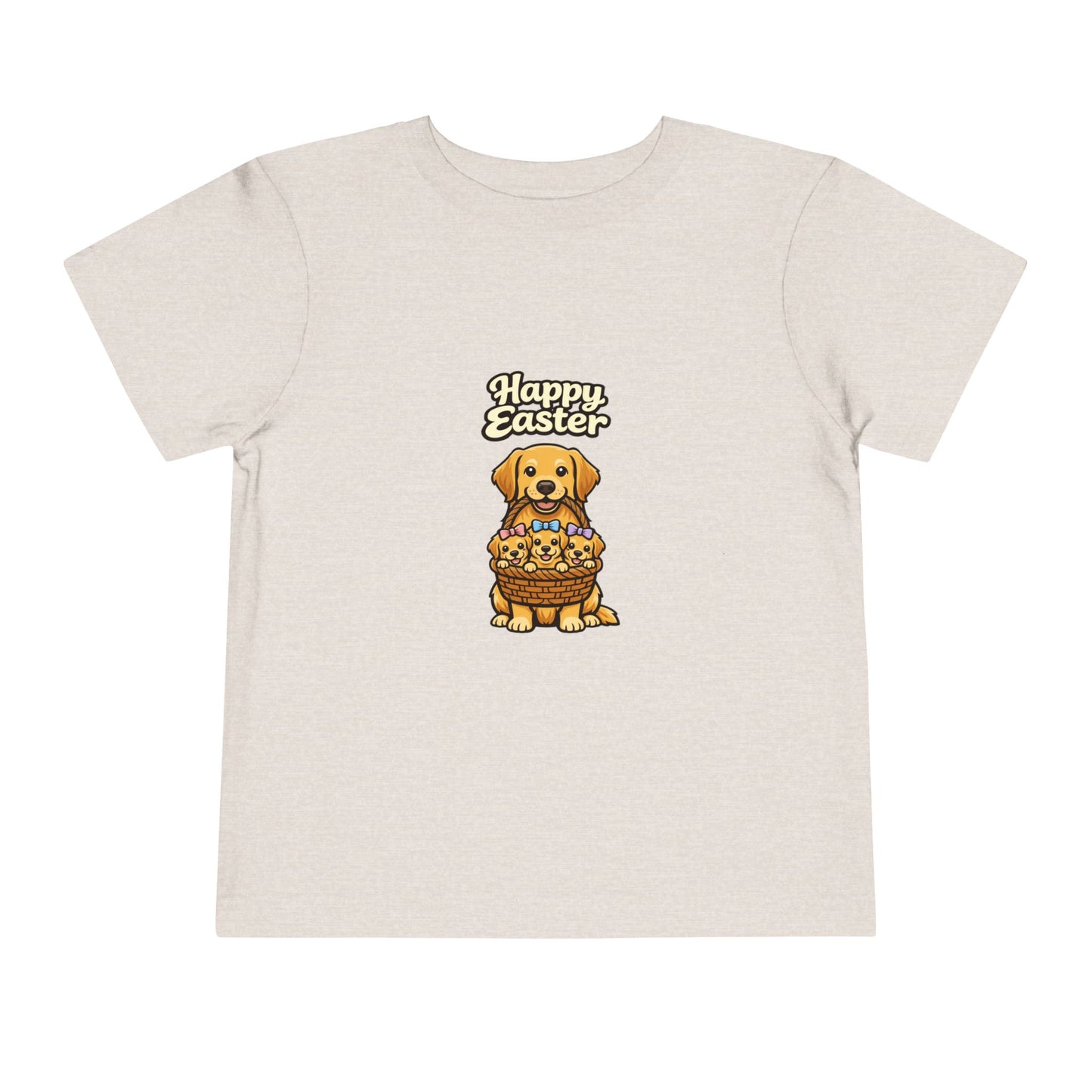 Golden Retriever Family Happy Easter -- Toddler Dog Lover Tee
