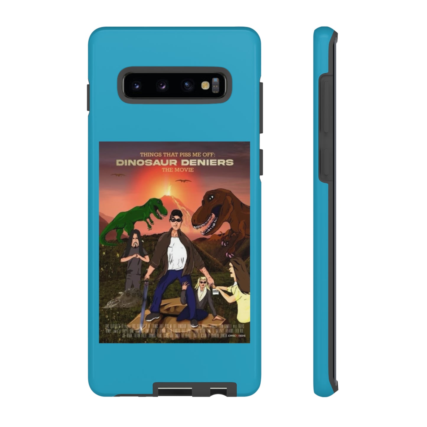 Dinosaur Deniers: The Movie Tough Phone Case (turquoise)