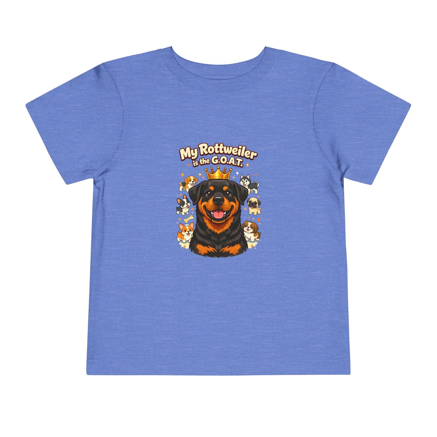 Let your toddler show their pride -- "My Rottweiler is the G.O.A.T." – Toddler T-Shirt