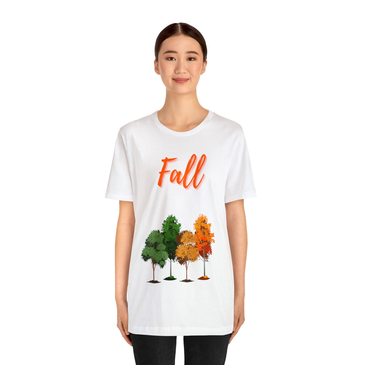 Fall Trees Unisex Jersey Short Sleeve Tee