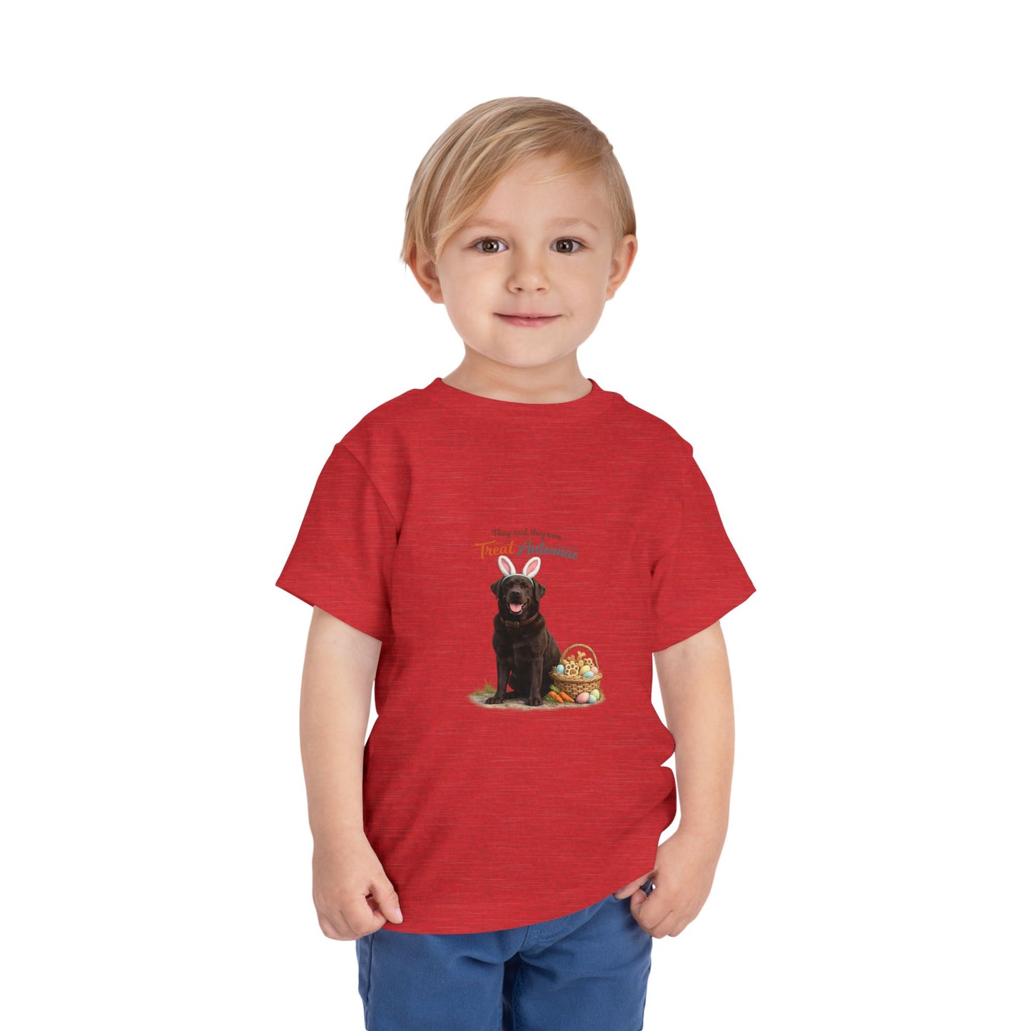 Chocolate Lab Treat Antennae™ -- Toddler Dog Lover Tee