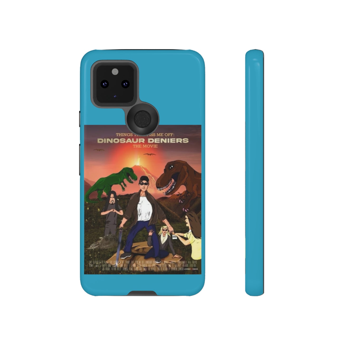 Dinosaur Deniers: The Movie Tough Phone Case (turquoise)