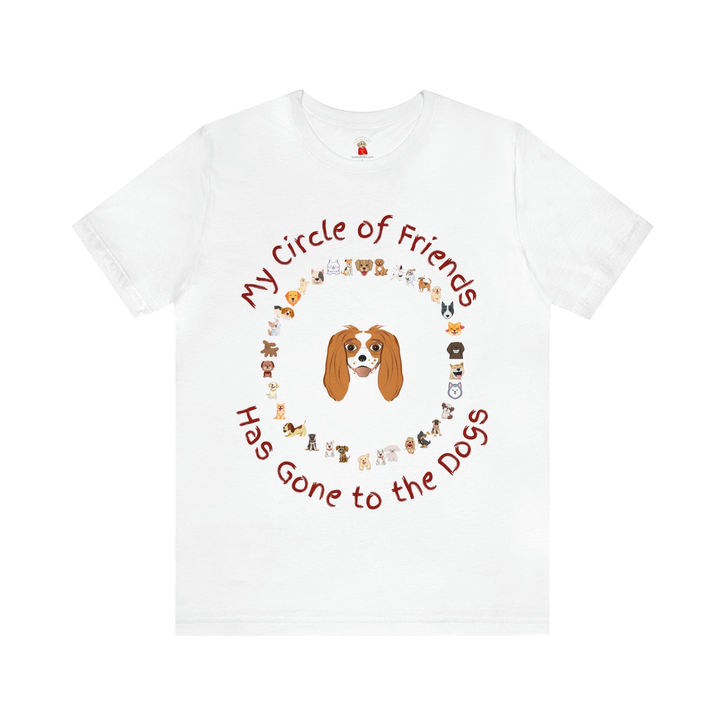 Barney’s Circle of Friends Has Gone to the Dogs! Unisex Jersey Short Sleeve Tee