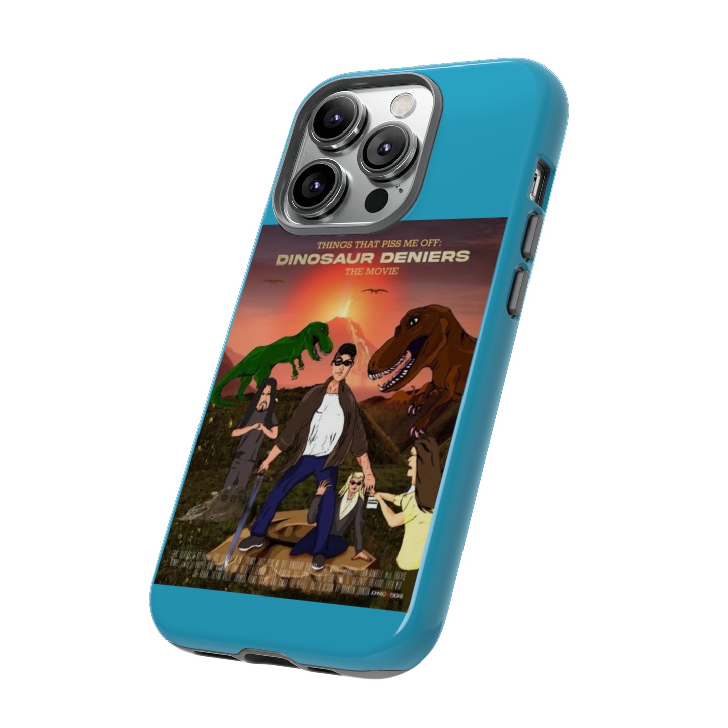 Dinosaur Deniers: The Movie Tough Phone Case (turquoise)