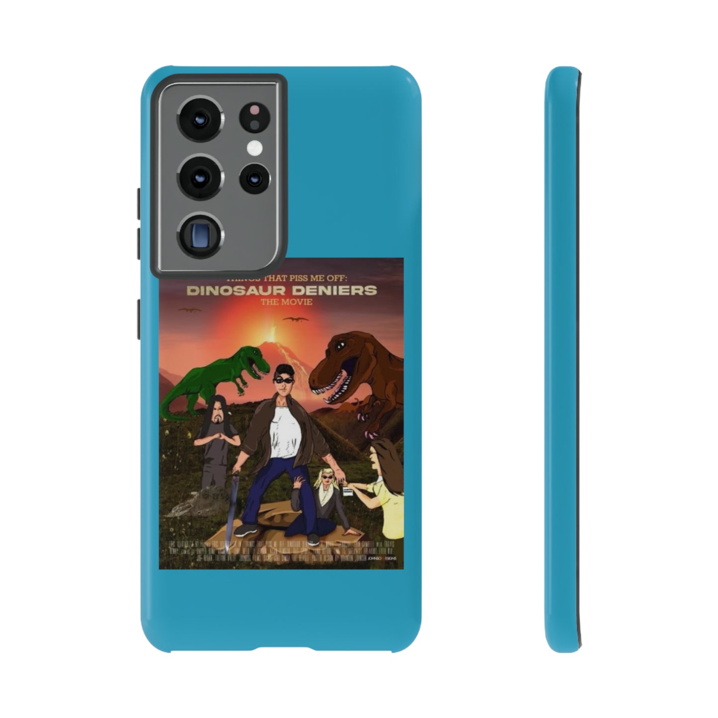 Dinosaur Deniers: The Movie Tough Phone Case (turquoise)