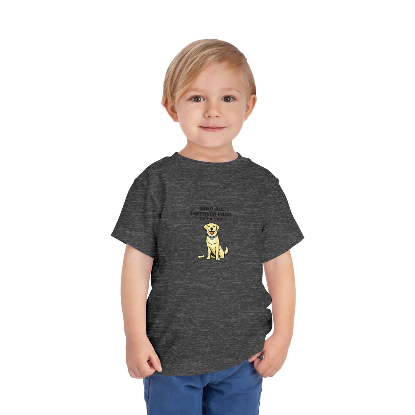 Send All Leftover Food To The Lab  --  Toddler Dog Lover Tee