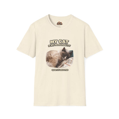 My Cat Is My Personality – "Quietly Devoted" – Personalized Custom Cat Shirt