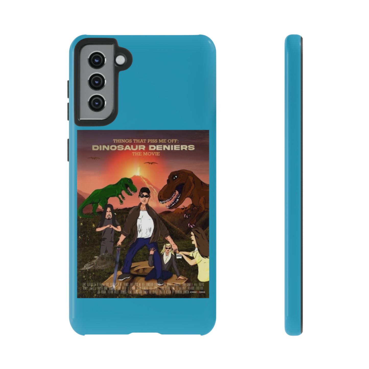 Dinosaur Deniers: The Movie Tough Phone Case (turquoise)