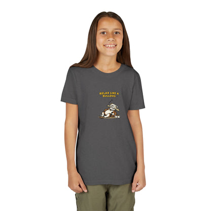 Relax Like A Bulldog  -- Youth Dog Lover Tee