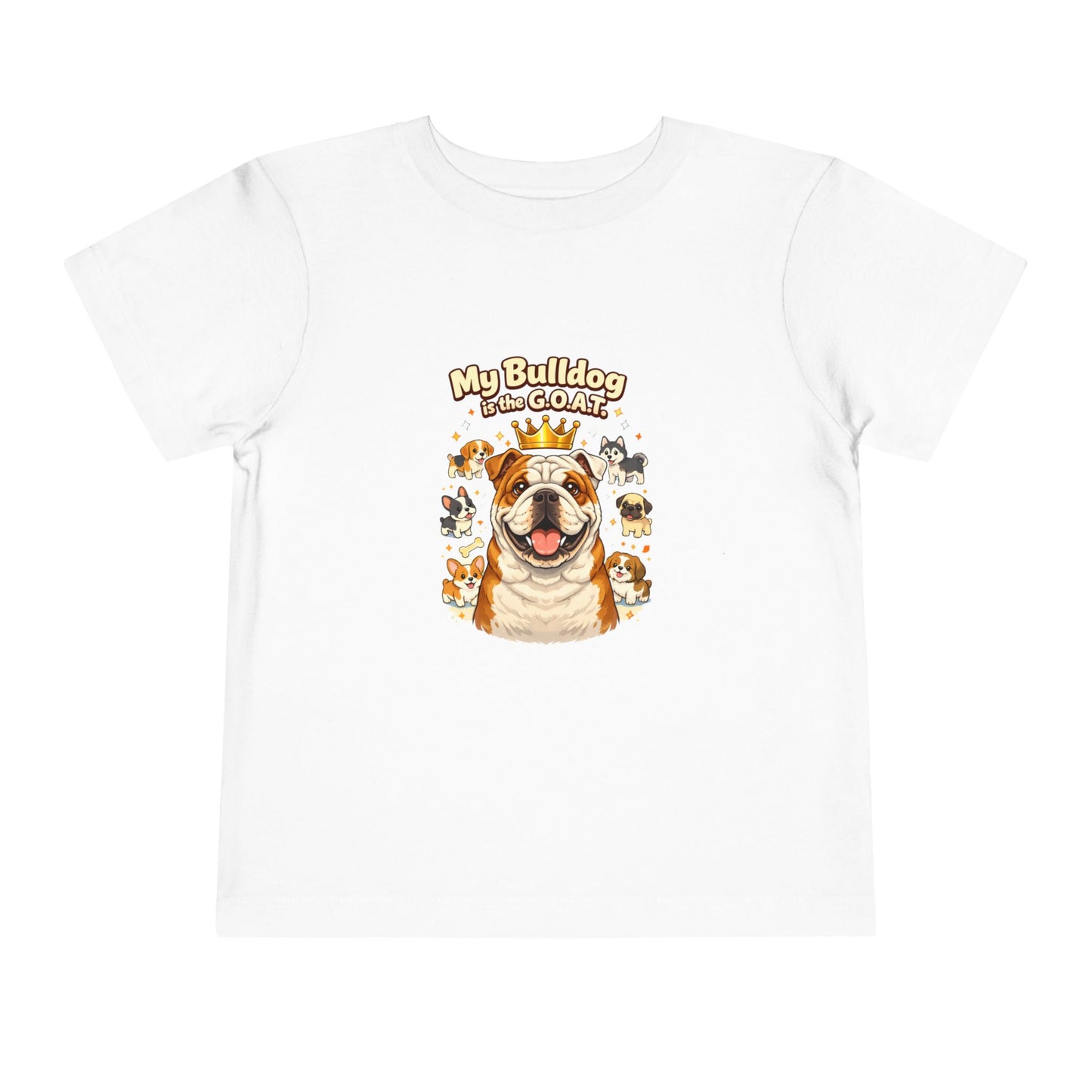 Let your toddler show their pride -- "My Bulldog is the G.O.A.T." – Toddler T-Shirt