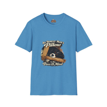 An Honest Man's Pillow Is His Peace Of Mind —  Dog Lover T-Shirt