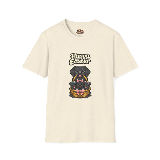 Black Labrador Family "Happy Easter"