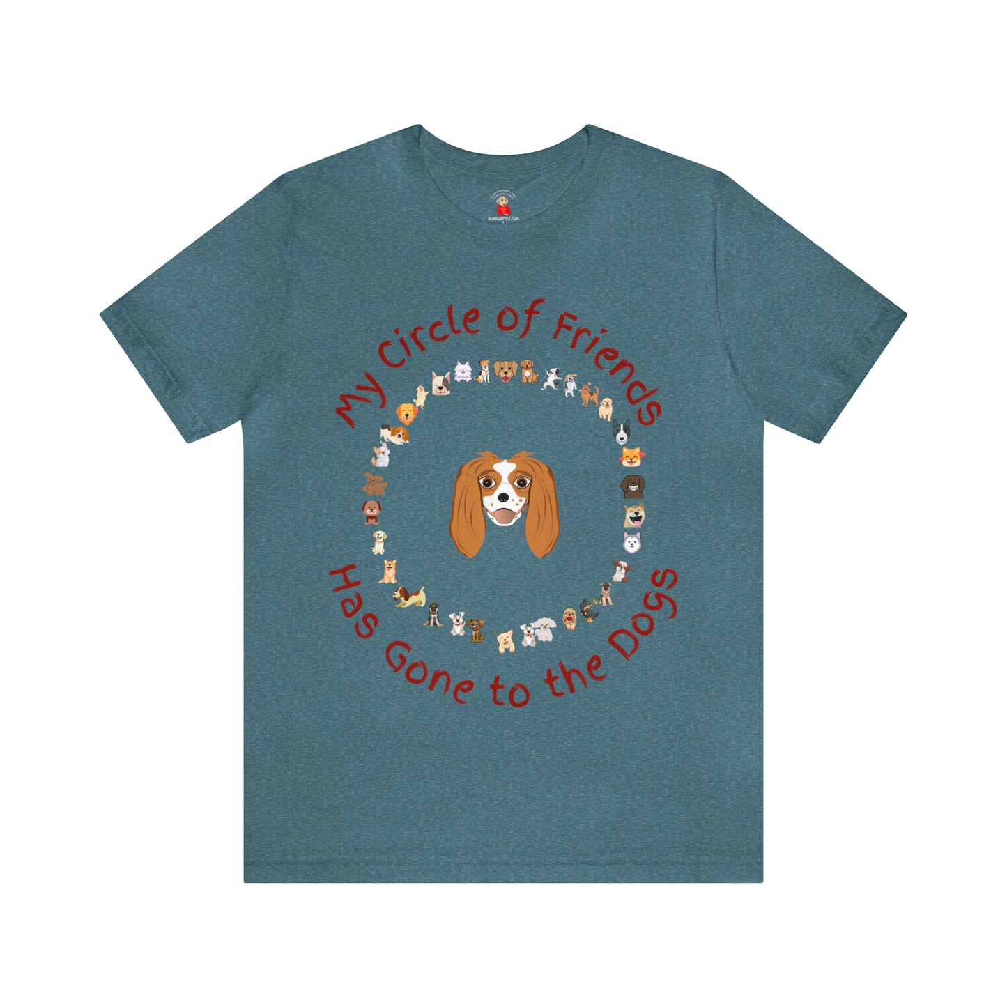 Barney’s Circle of Friends Has Gone to the Dogs! Unisex Jersey Short Sleeve Tee