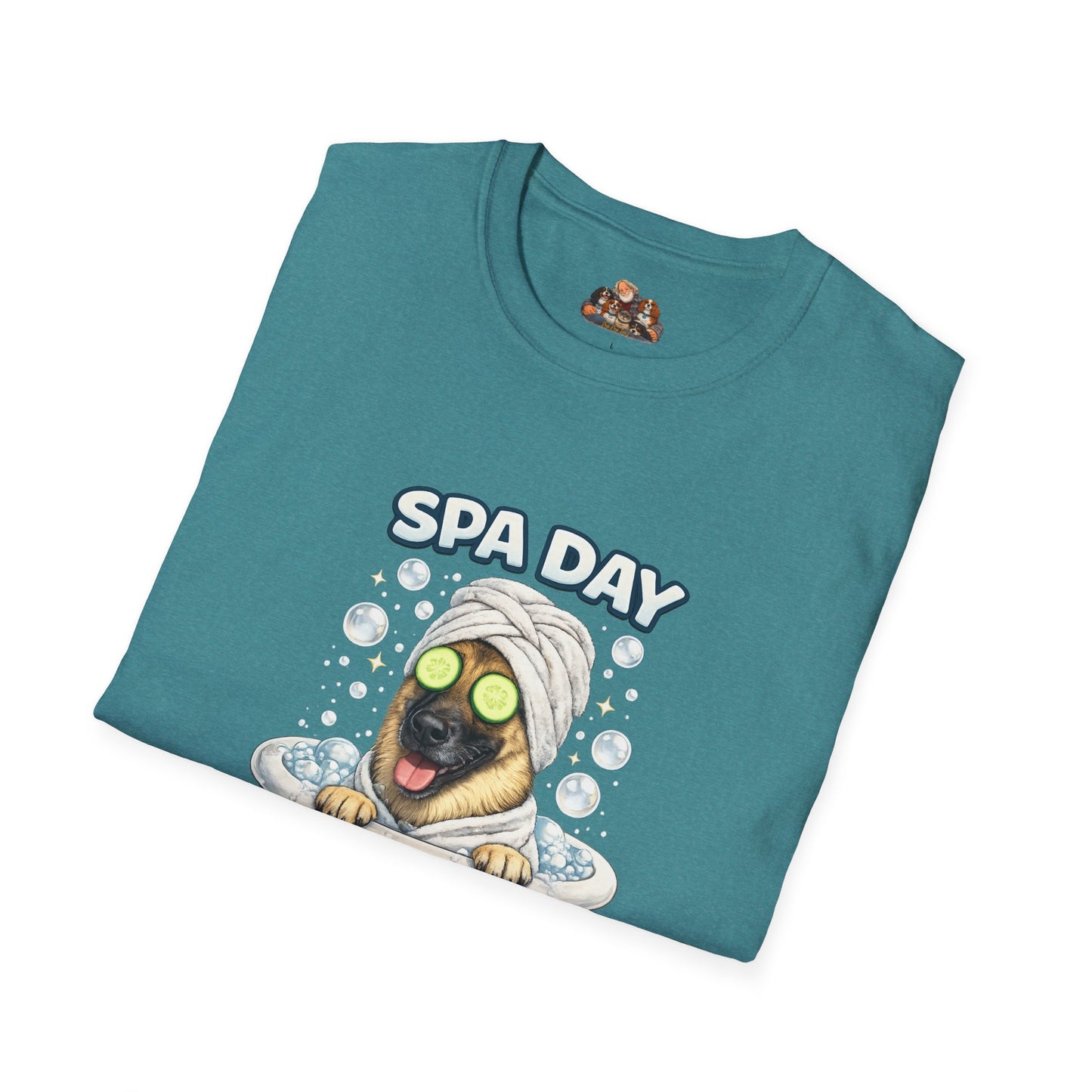Spa Day No Days Off – Personalized Dog Spa T-Shirt – Paw Spa Days Remembered