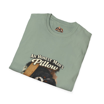 An Honest Man's Pillow Is His Peace Of Mind  —  Dog Lover T-Shirt