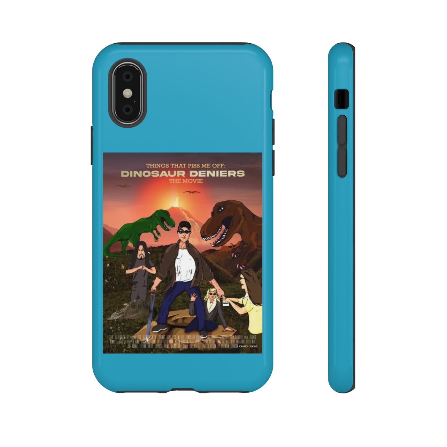 Dinosaur Deniers: The Movie Tough Phone Case (turquoise)