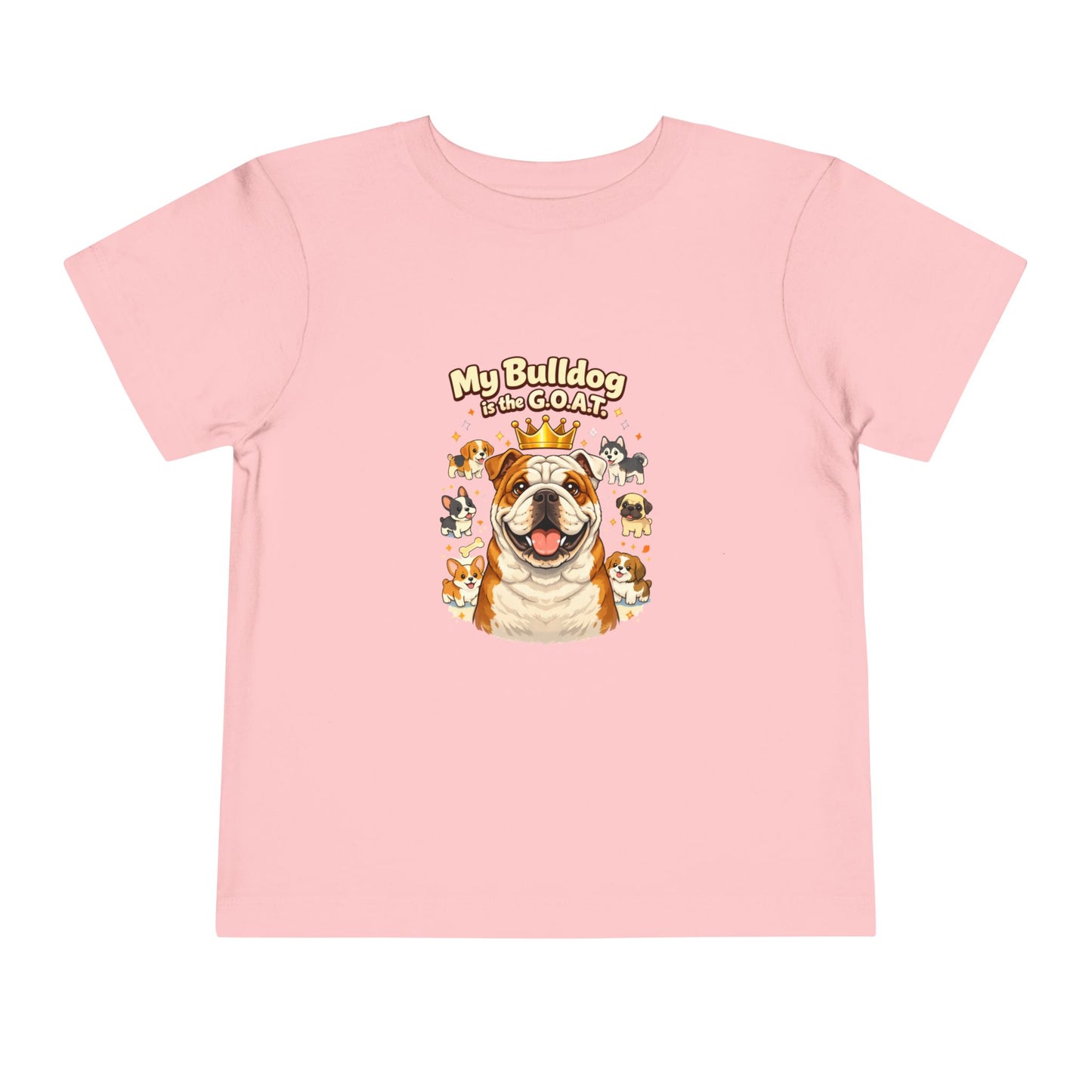 Let your toddler show their pride -- "My Bulldog is the G.O.A.T." – Toddler T-Shirt