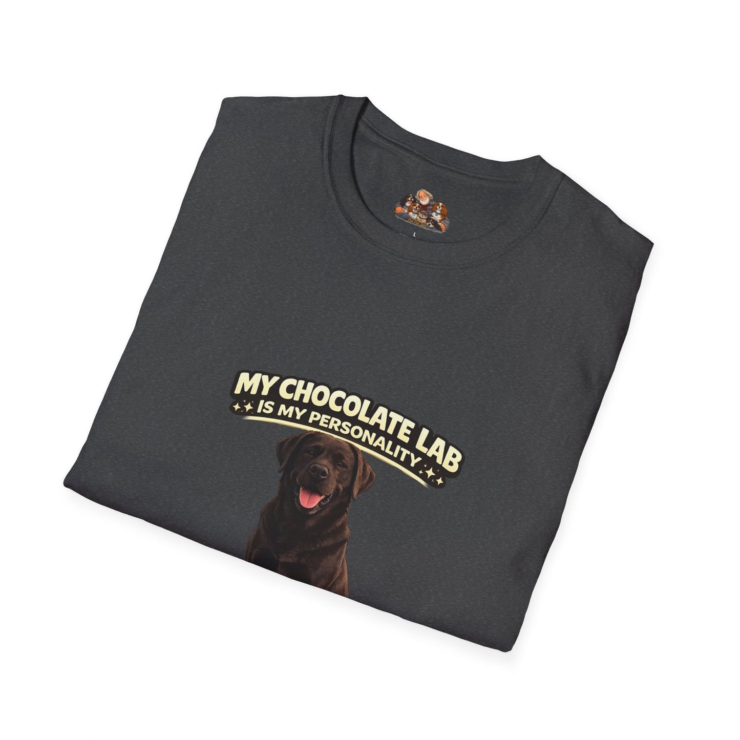 My Chocolate Lab is My Personality – Snack Driven. Love Powered – Personalized Custom Dog Breed Shirt