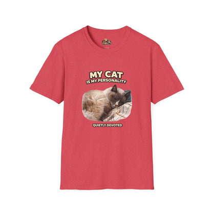 My Cat Is My Personality – "Quietly Devoted" – Personalized Custom Cat Shirt