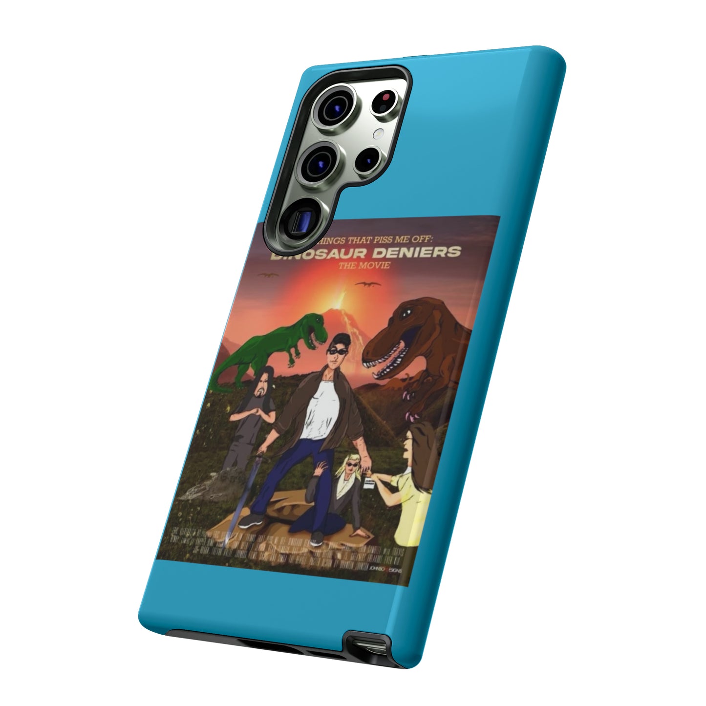 Dinosaur Deniers: The Movie Tough Phone Case (turquoise)