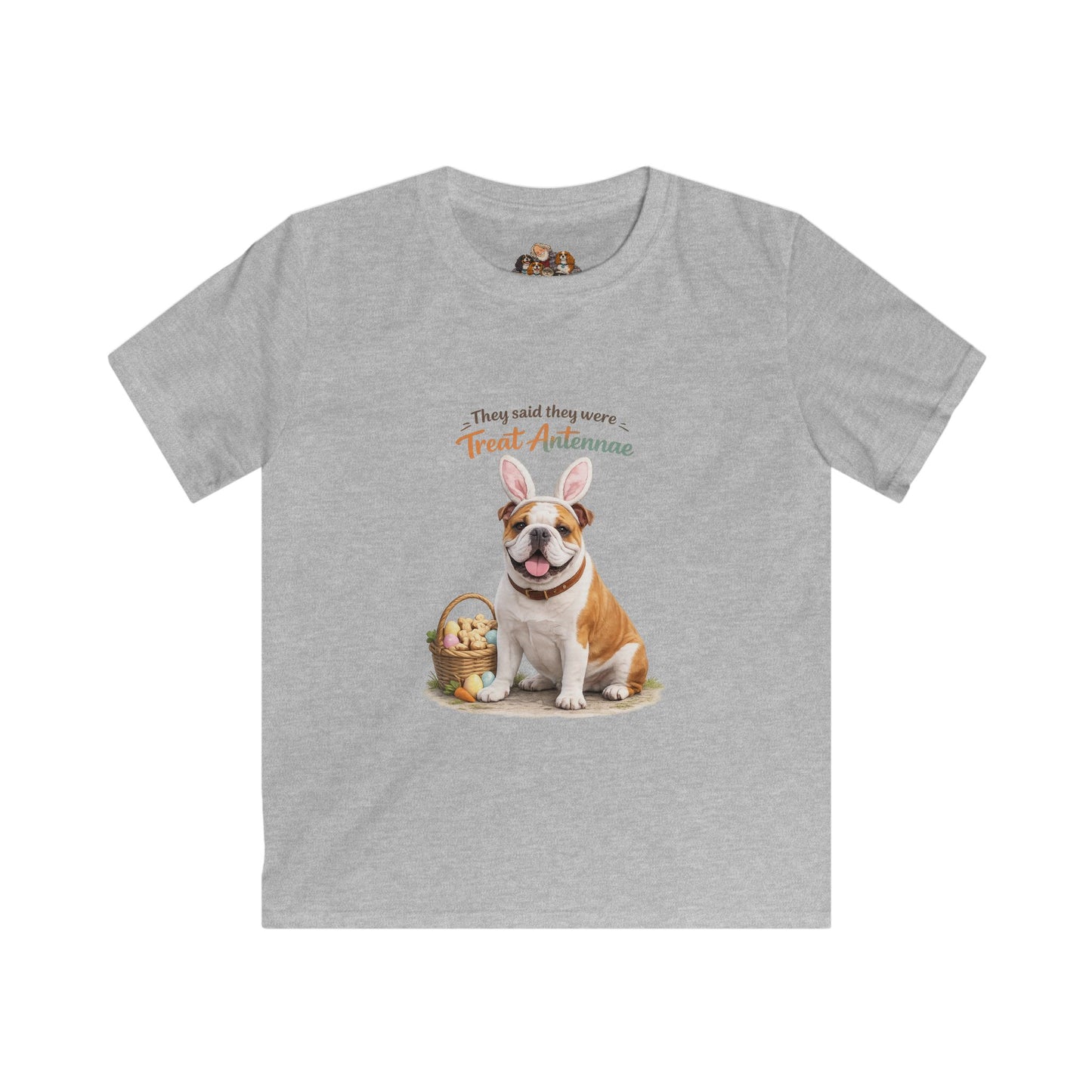 Bulldog Treat Antennae™ — Youth Dog Lover Tee