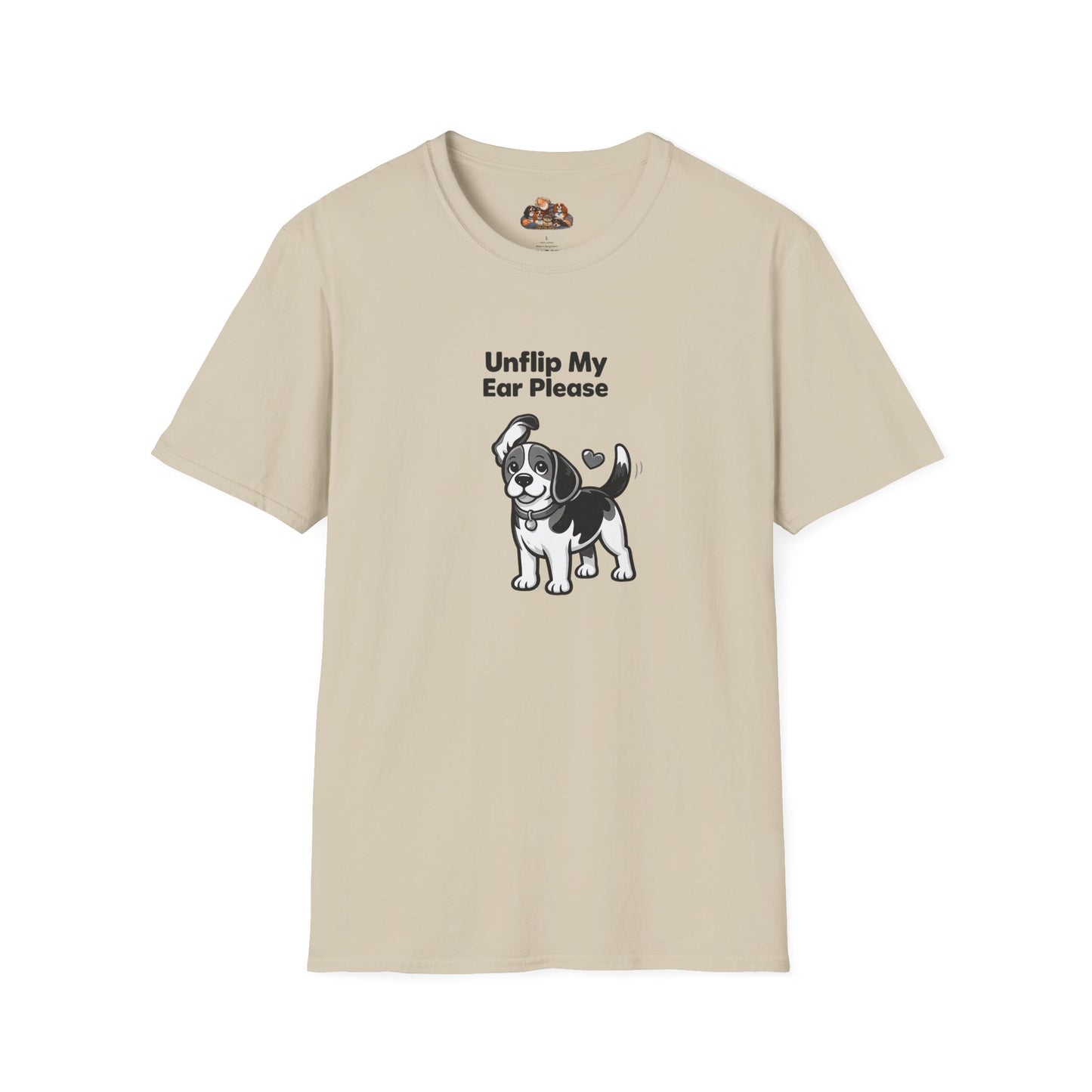 Unflip My Ear Please  —  Black And White Minimalist Family Collection For Adult Dog Lovers