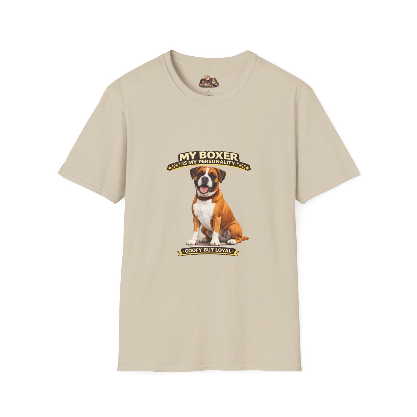 My Boxer Is My Personality – Goofy But Loyal – Personalized Dog Breed Tee