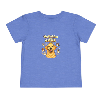 Let your toddler show their pride -- "My Golden is the G.O.A.T." – Toddler T-Shirt