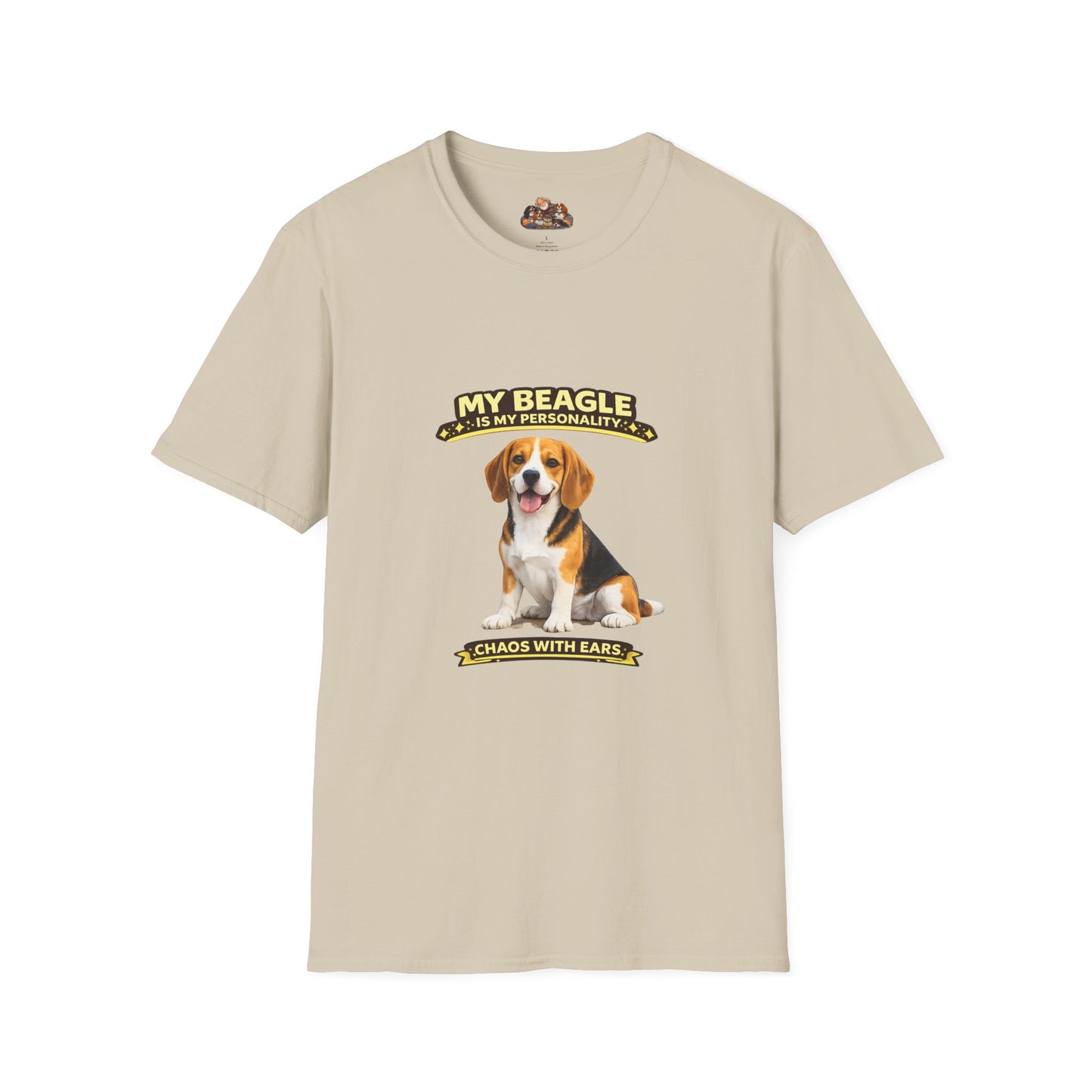 My Beagle Is My Personality – Chaos With Ears – Personalized Dog Tee