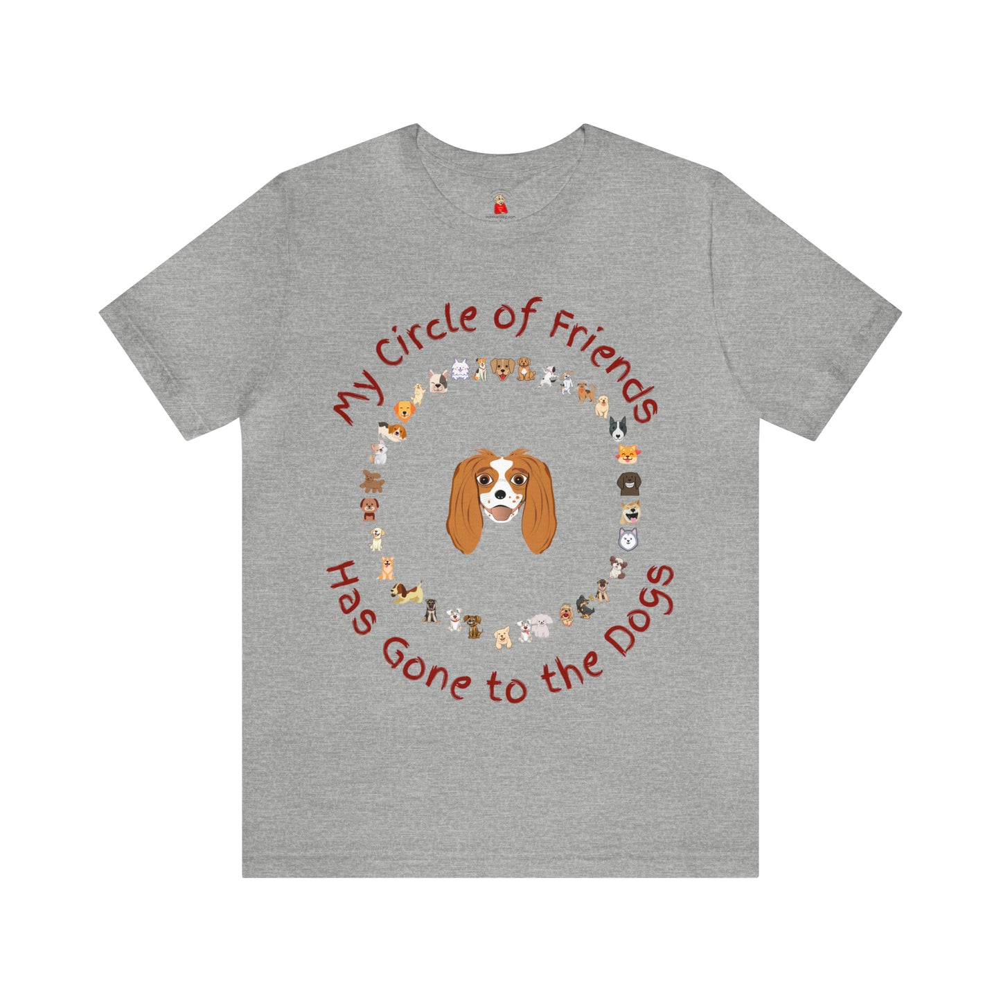 Barney’s Circle of Friends Has Gone to the Dogs! Unisex Jersey Short Sleeve Tee