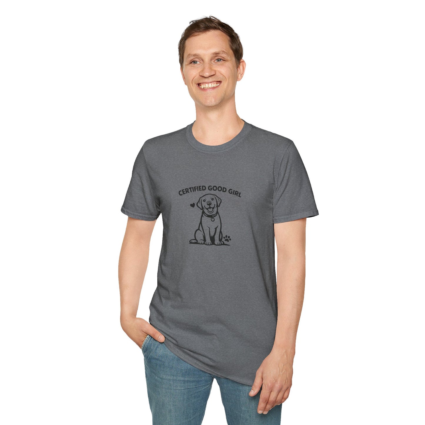 Certified Good Girl —  Black And White Minimalist Family Collection For Adult Dog Lovers