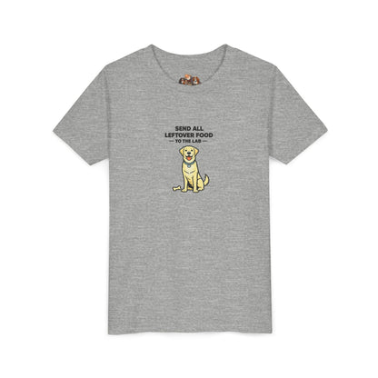 Send All Leftover Food To The Lab -- Youth Dog Lover Tee