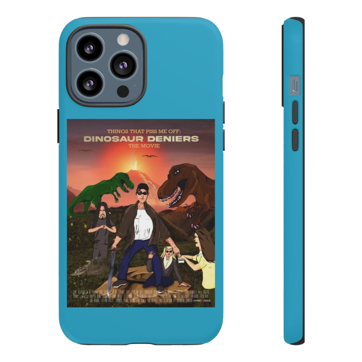 Dinosaur Deniers: The Movie Tough Phone Case (turquoise)