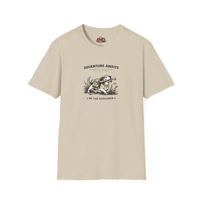 Adventure Awaits Be The Explorer  —  Black And White Minimalist Family Collection For Adult Dog Lovers