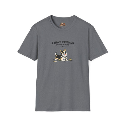 I Have Friends In Low Places  —  Soft-Color Minimalist Family Collection For Adult Dog Lovers
