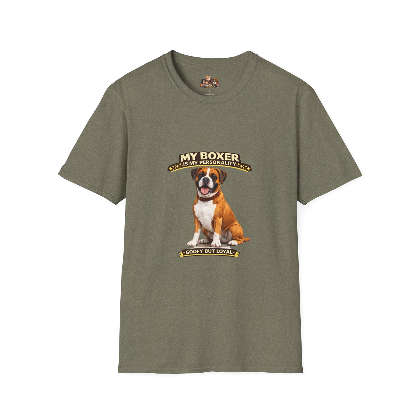 My Boxer Is My Personality – Goofy But Loyal – Personalized Dog Breed Tee
