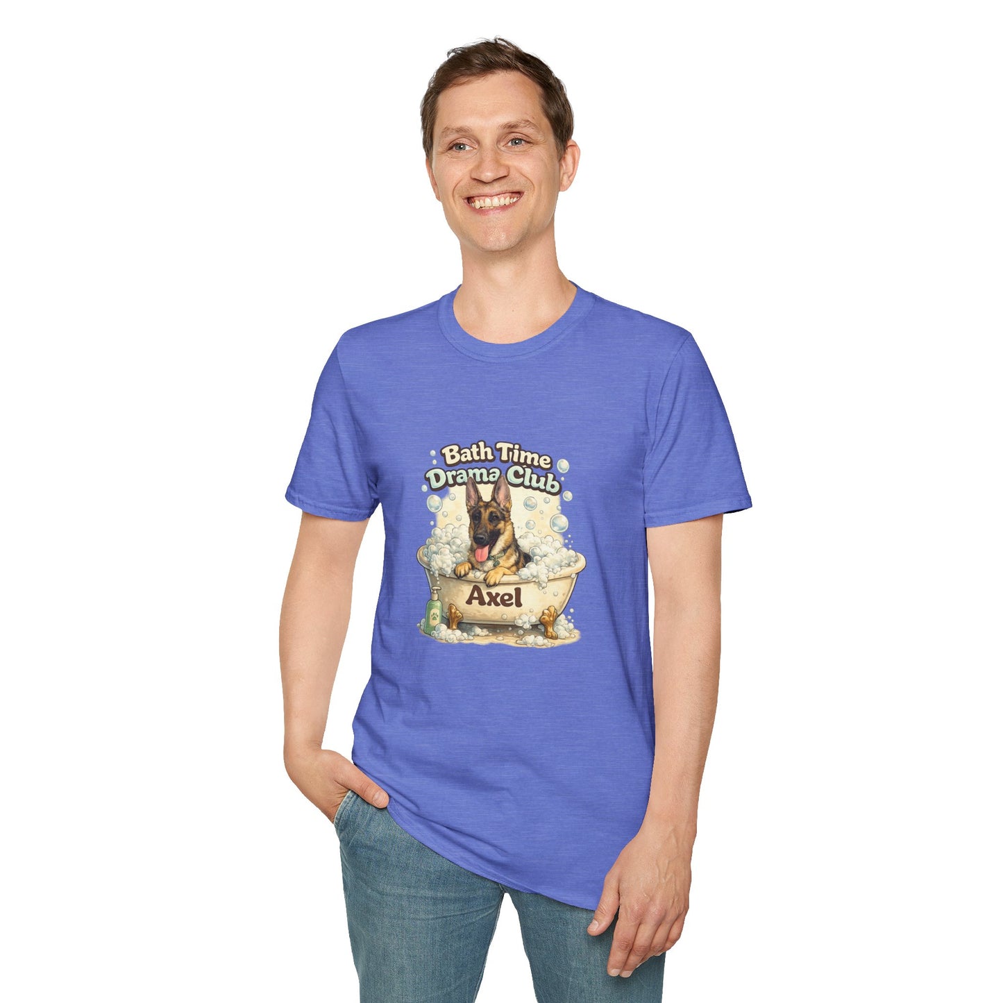 Bath Time Drama Club – Personalized Dog Spa T-Shirt – Paw Spa Days Remembered