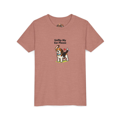 Unflip My Ear Please -- Youth Dog Lover Tee