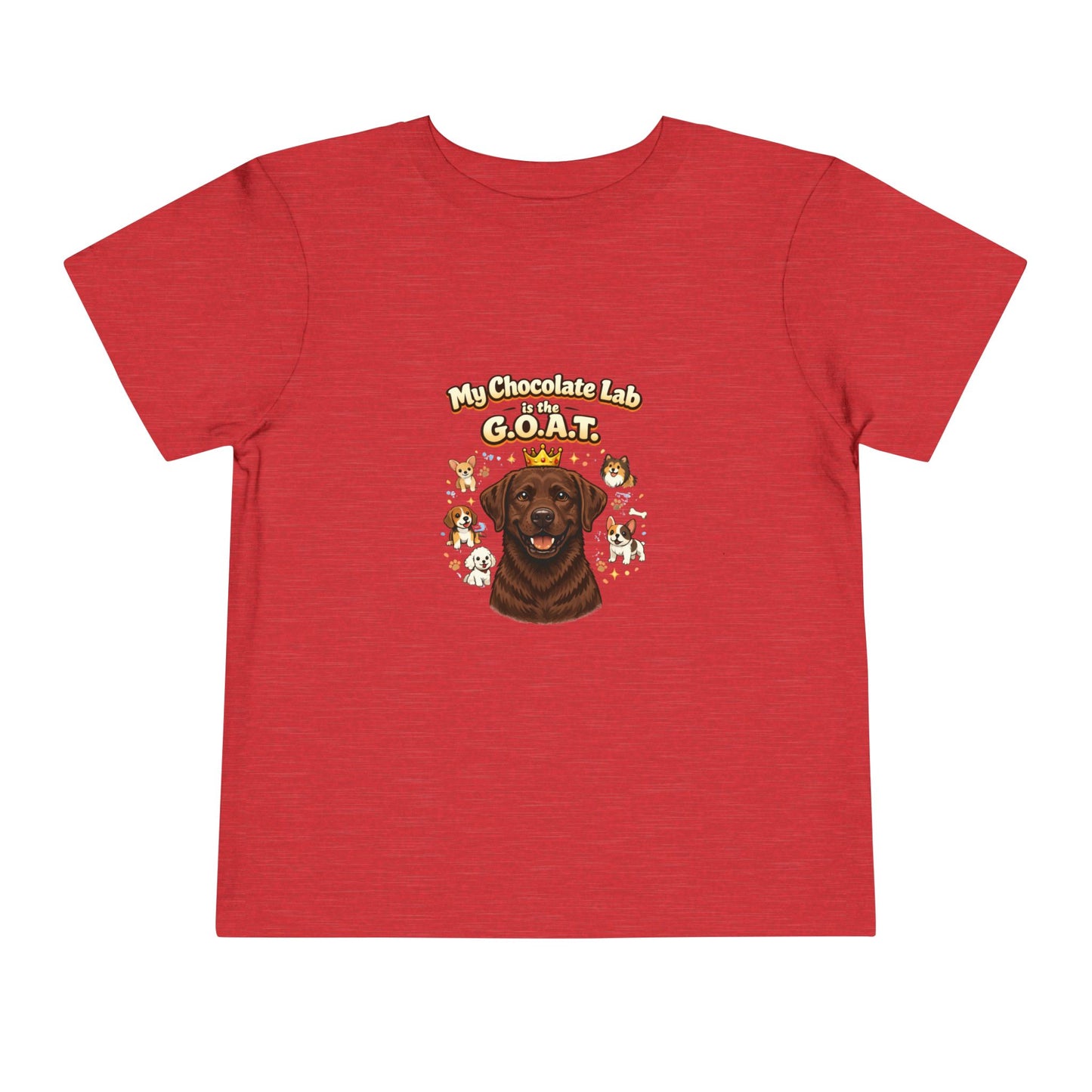 Let your toddler show their pride -- "My Choclolate Lab is the G.O.A.T." – Toddler T-Shirt