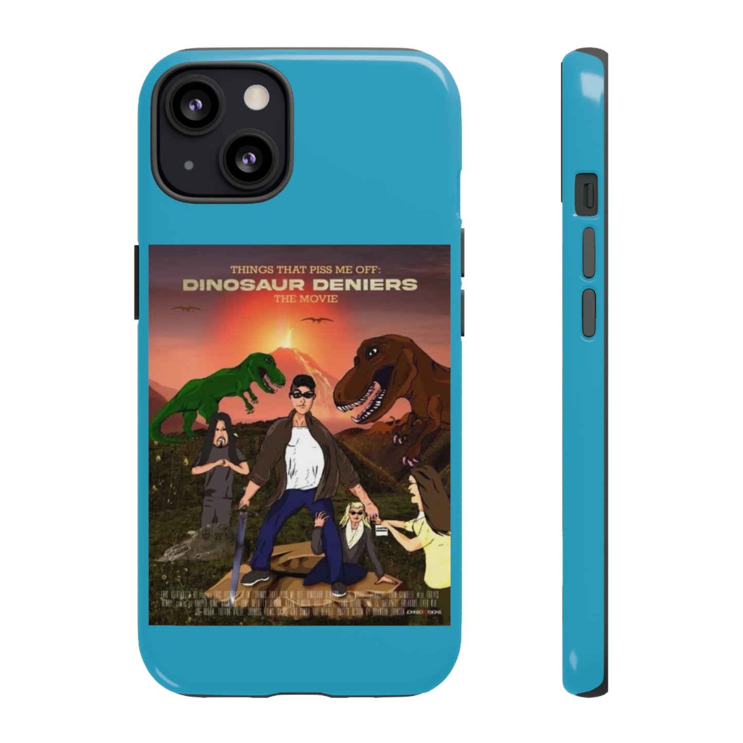 Dinosaur Deniers: The Movie Tough Phone Case (turquoise)